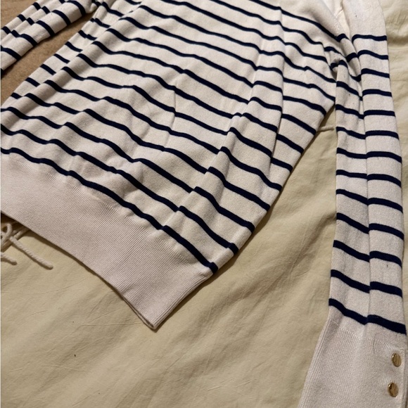 Zara Cream Ribbed Knit Top - Picture 5 of 5